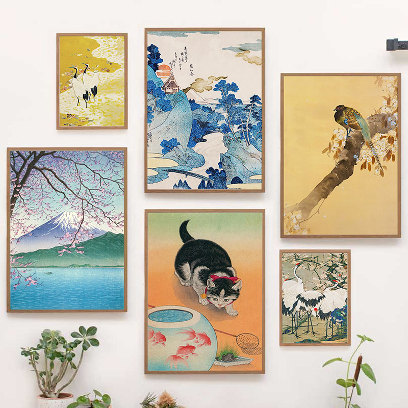 Interior Design Home - Japanese Katsushika Hokusai Canvas Painting Wall