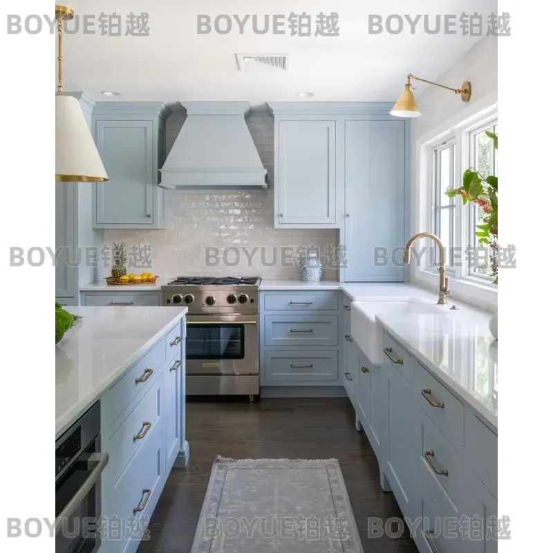 Luxury Modern Solid Wood Kitch - Interior Design Kitchen Modern ulasan dan harga