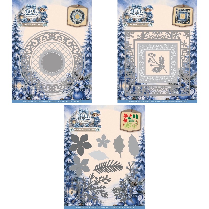 Blue Christmas Winter Serenity - Interior Design Paper ulasan dan harga
