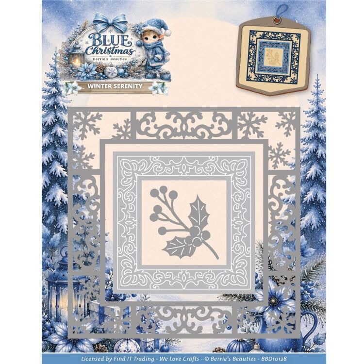 Blue Christmas Winter Serenity - Interior Design Paper ulasan dan harga