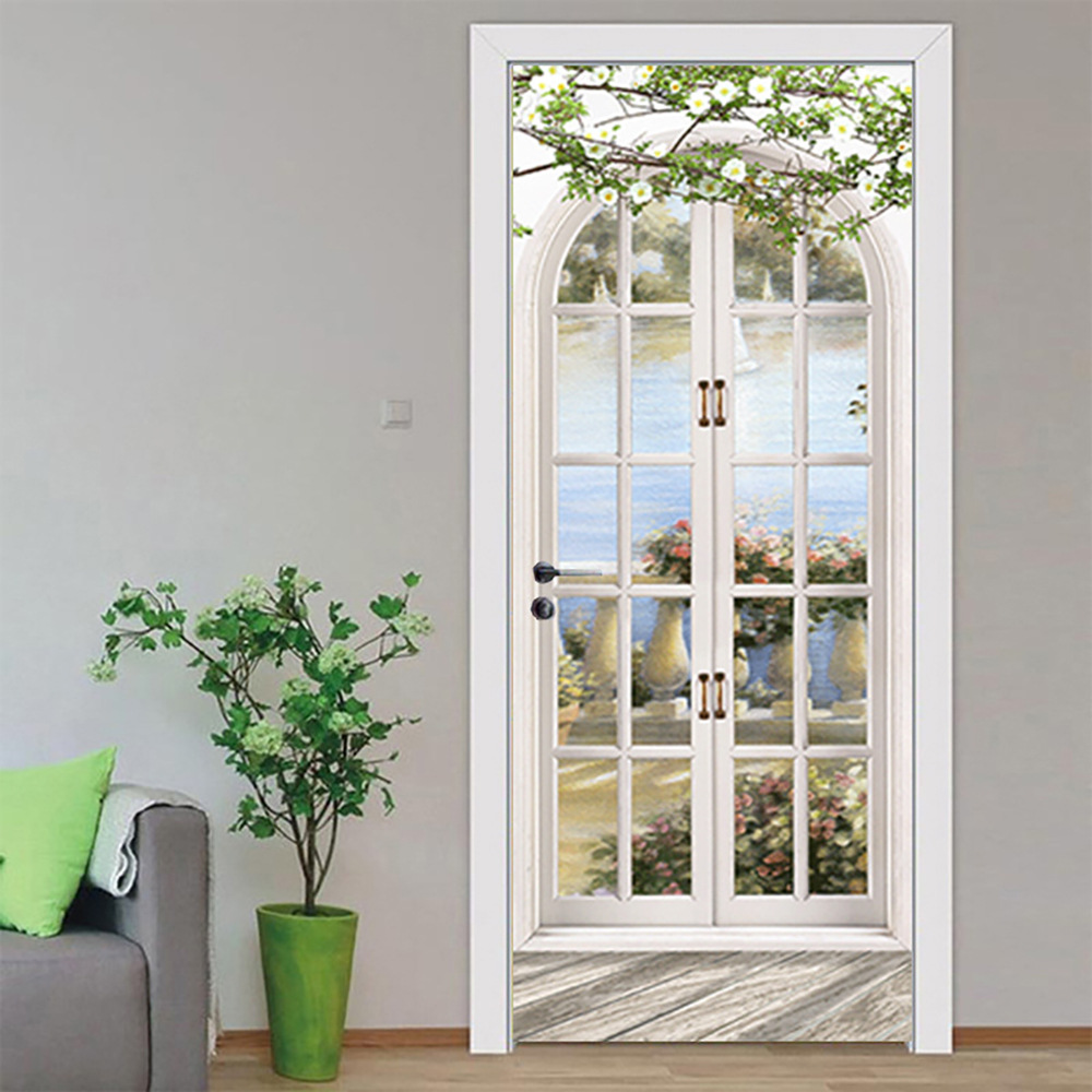 Modern Door Sticker Simulate G - Interior Design Home ulasan dan harga