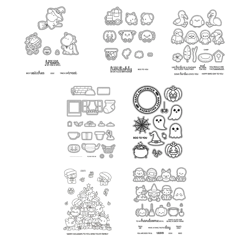 Cutting Dies and Clear Stamps  - Interior Design Paper ulasan dan harga
