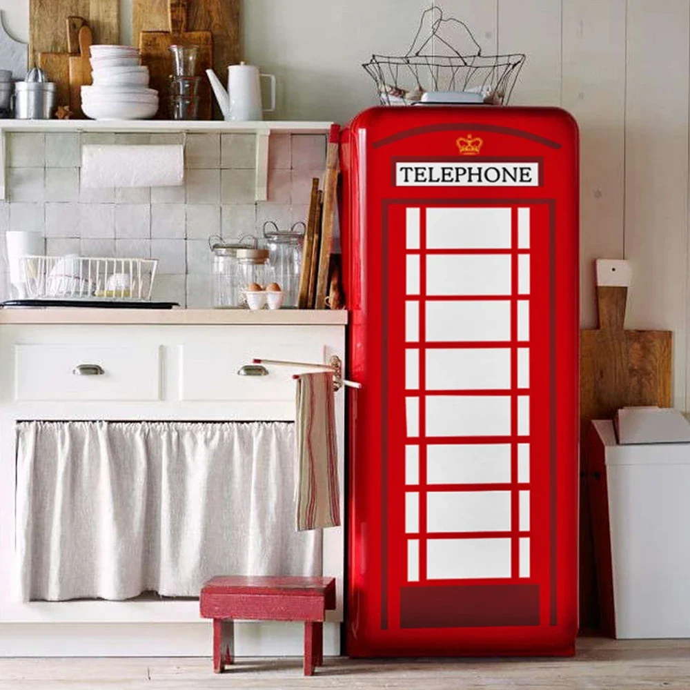 Retro Graffiti Fridge Door Mur - Interior Design Home ulasan dan harga