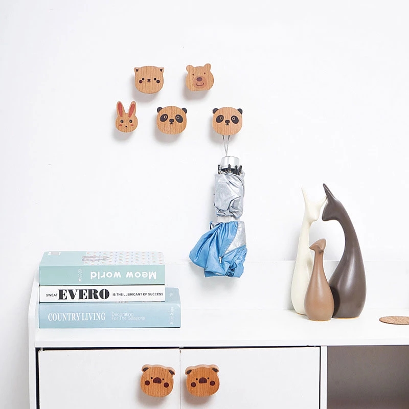 Wooden Cute Animal Coat Hook S - Interior Design Home ulasan dan harga