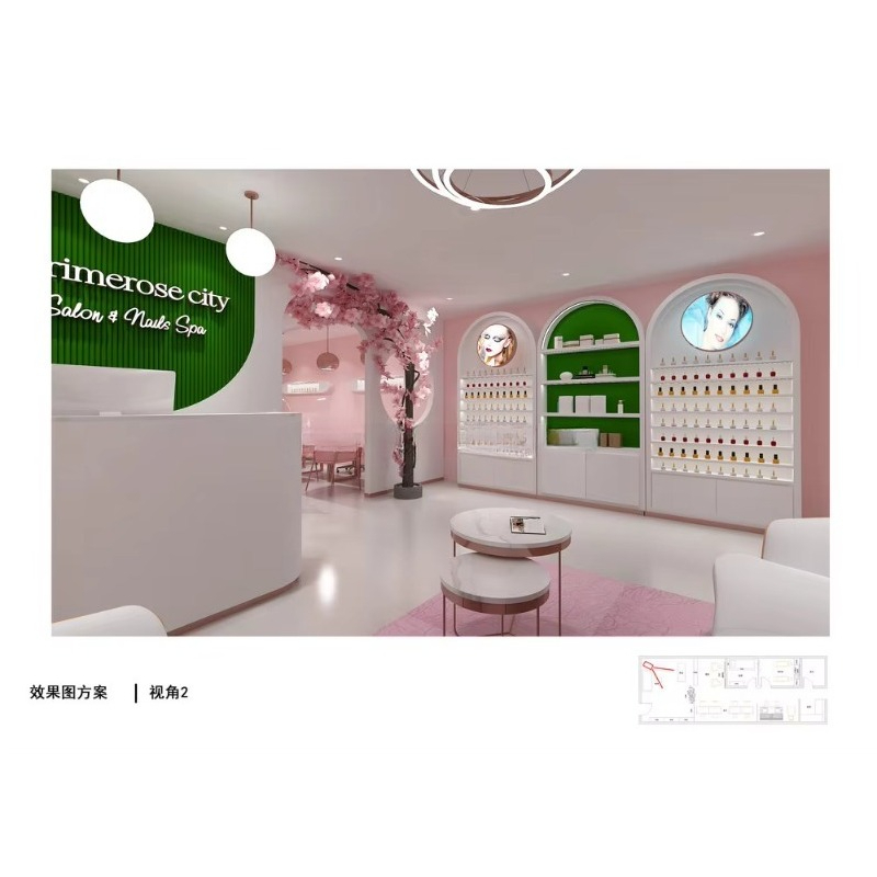 Custom Modern Commercial Furni - Interior Design Nail Salon ulasan dan harga