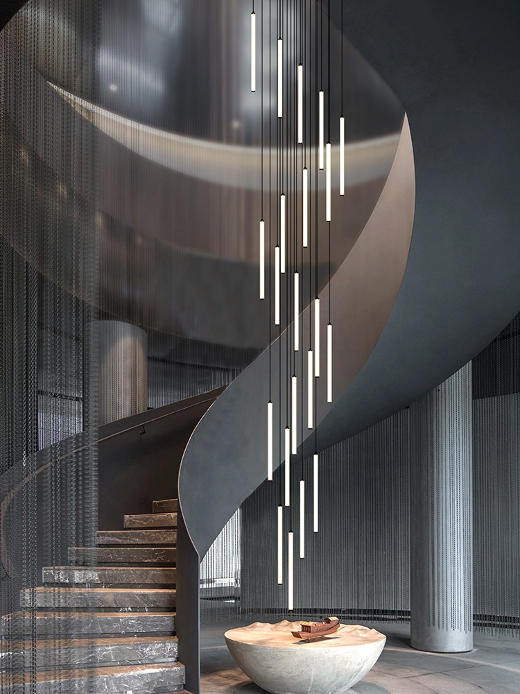 Nordic Strip Chandelier LED Ci - Interior Design Elements ulasan dan harga