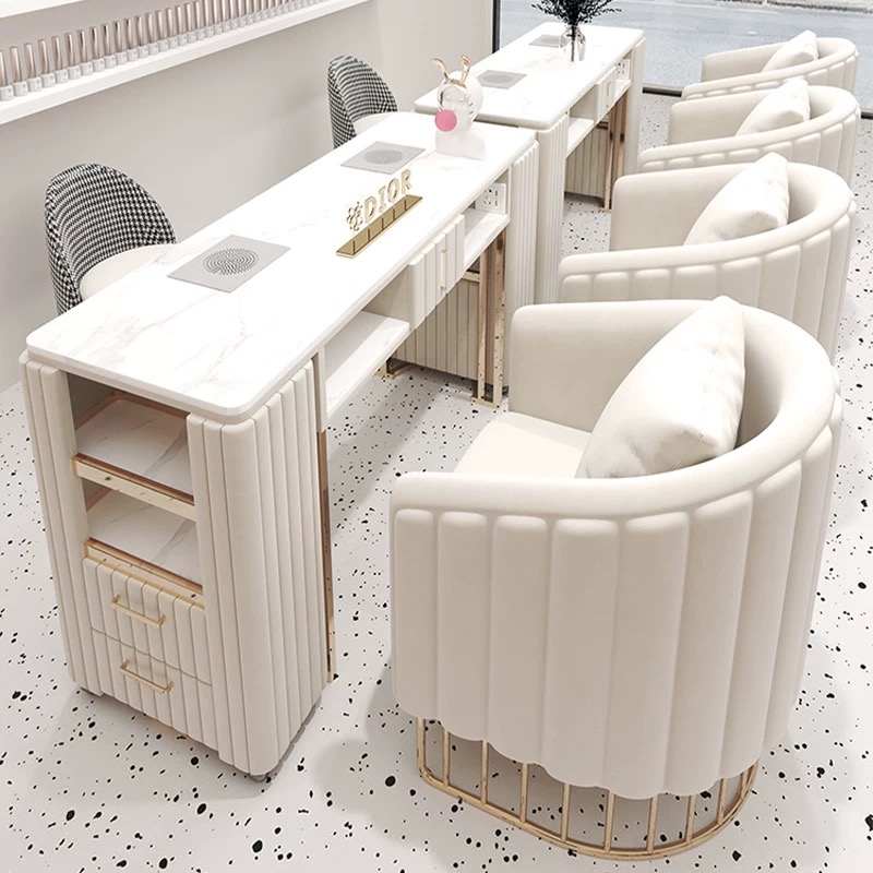 Luxury Modern Beige Nail Art F - Interior Design Nail Salon ulasan dan harga
