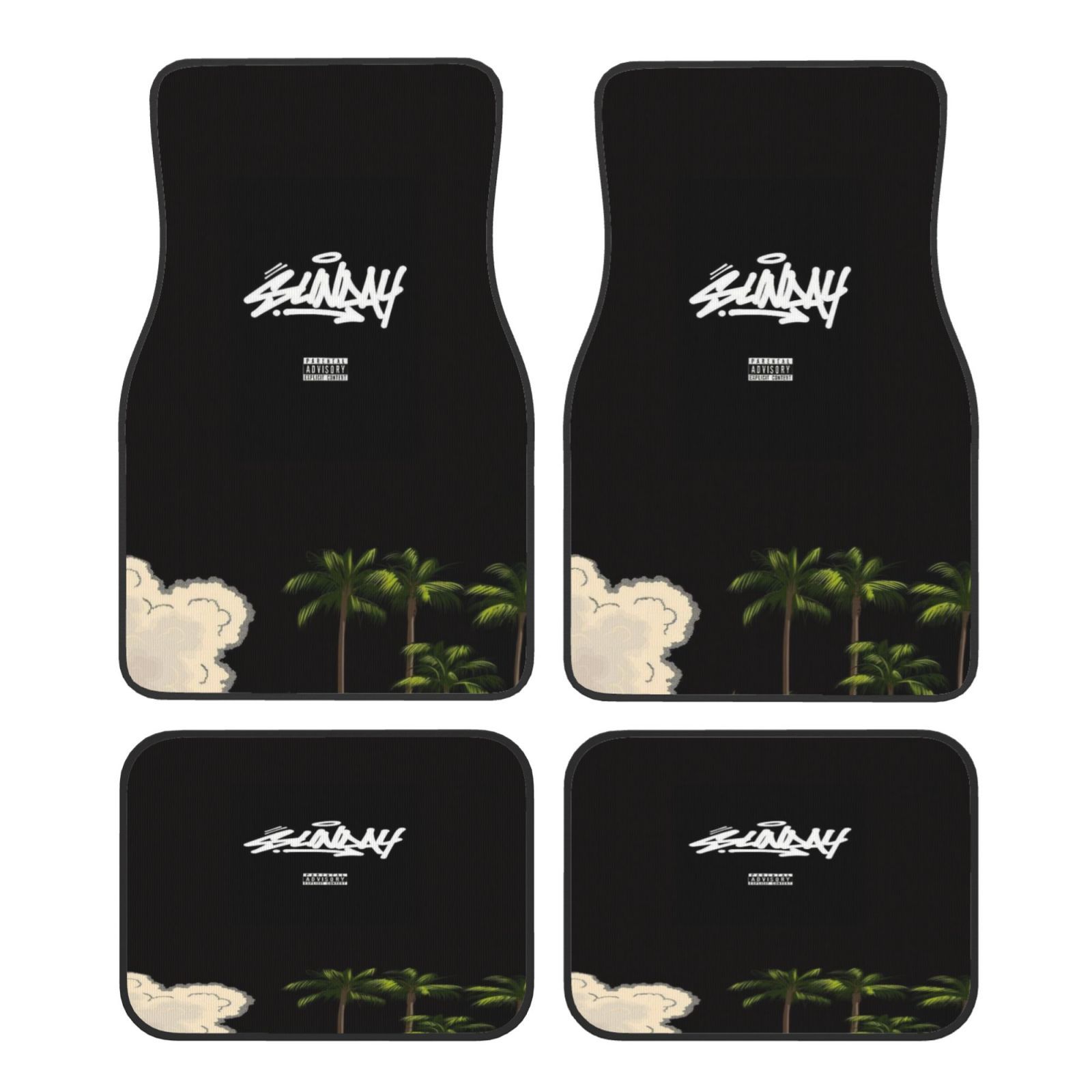 4pcs Fashionable Car Mats, Ele - Interior Design Elements ulasan dan harga