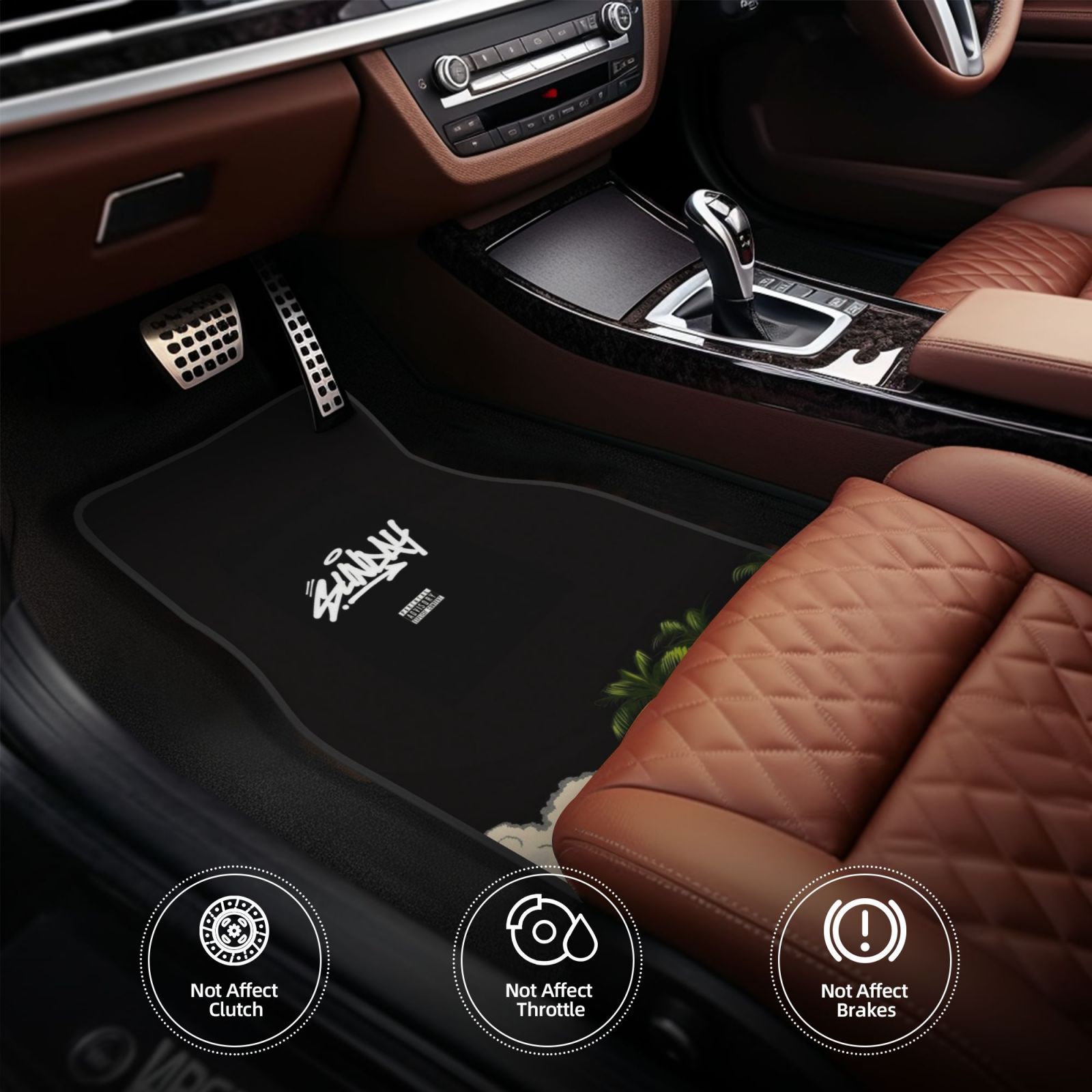 4pcs Fashionable Car Mats, Ele - Interior Design Elements ulasan dan harga