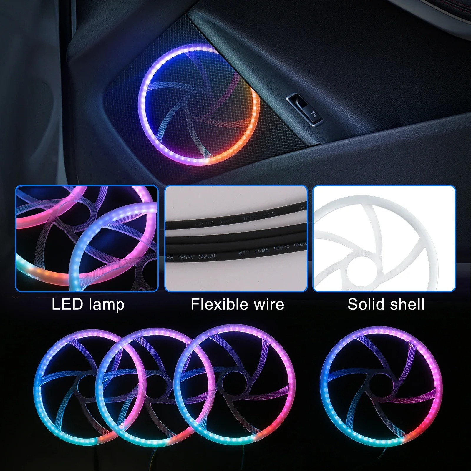 6 in 1 Exclusive Car LED Inter - Interior Design Elements ulasan dan harga