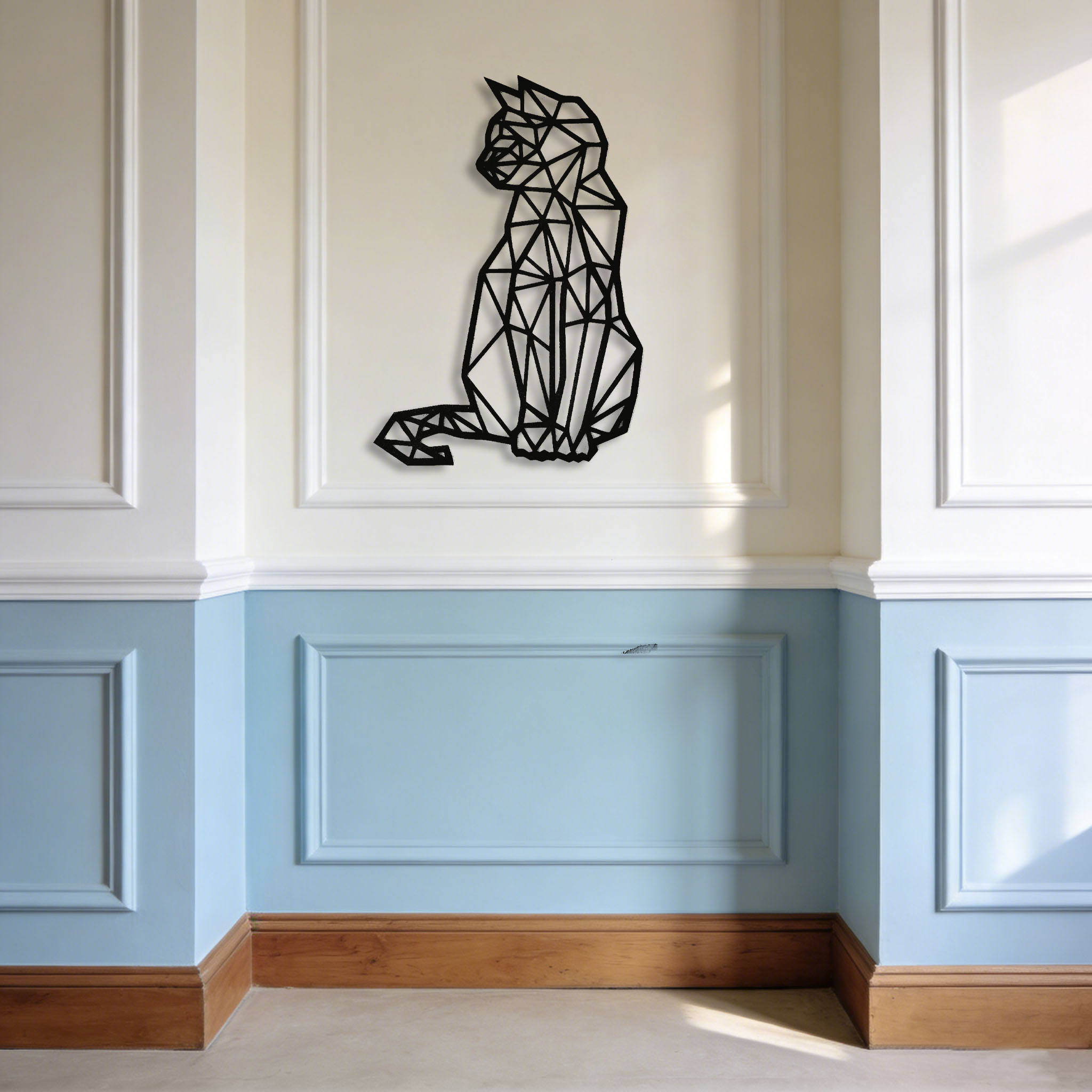 CIFBUY Iron Wall Art Metal Cat - Interior Design Home ulasan dan harga