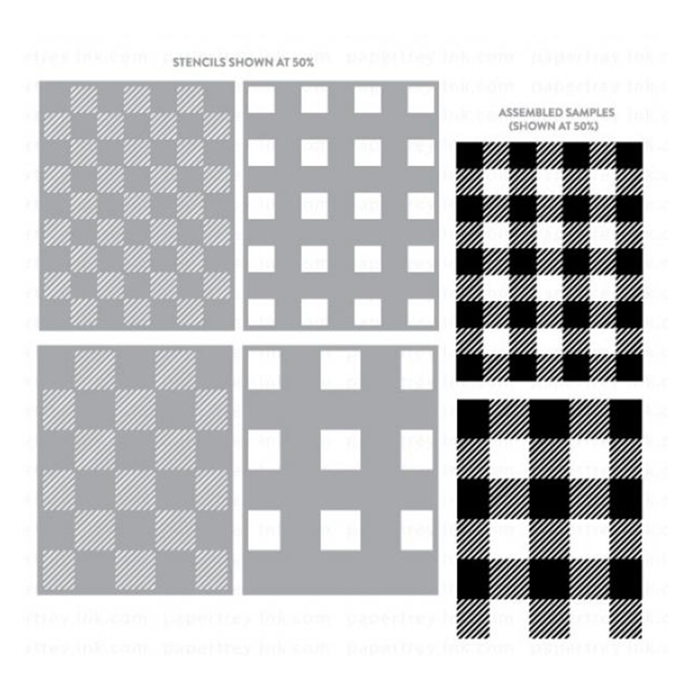 New 2023 Buffalo Plaid Stencil - Interior Design Paper ulasan dan harga