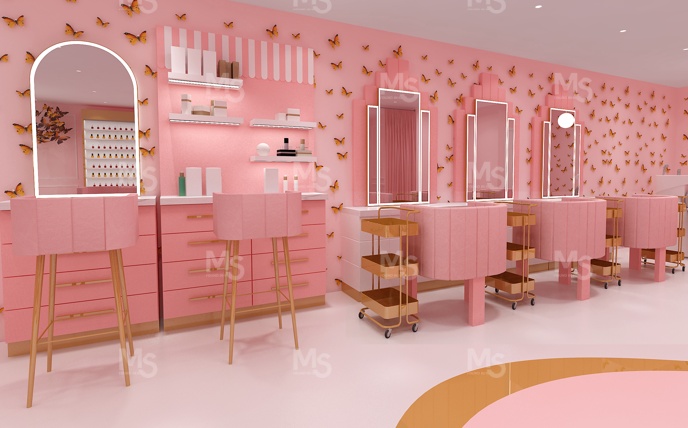 MS-DISPLAY Durable Nail Salon  - Interior Design Nail Salon ulasan dan harga